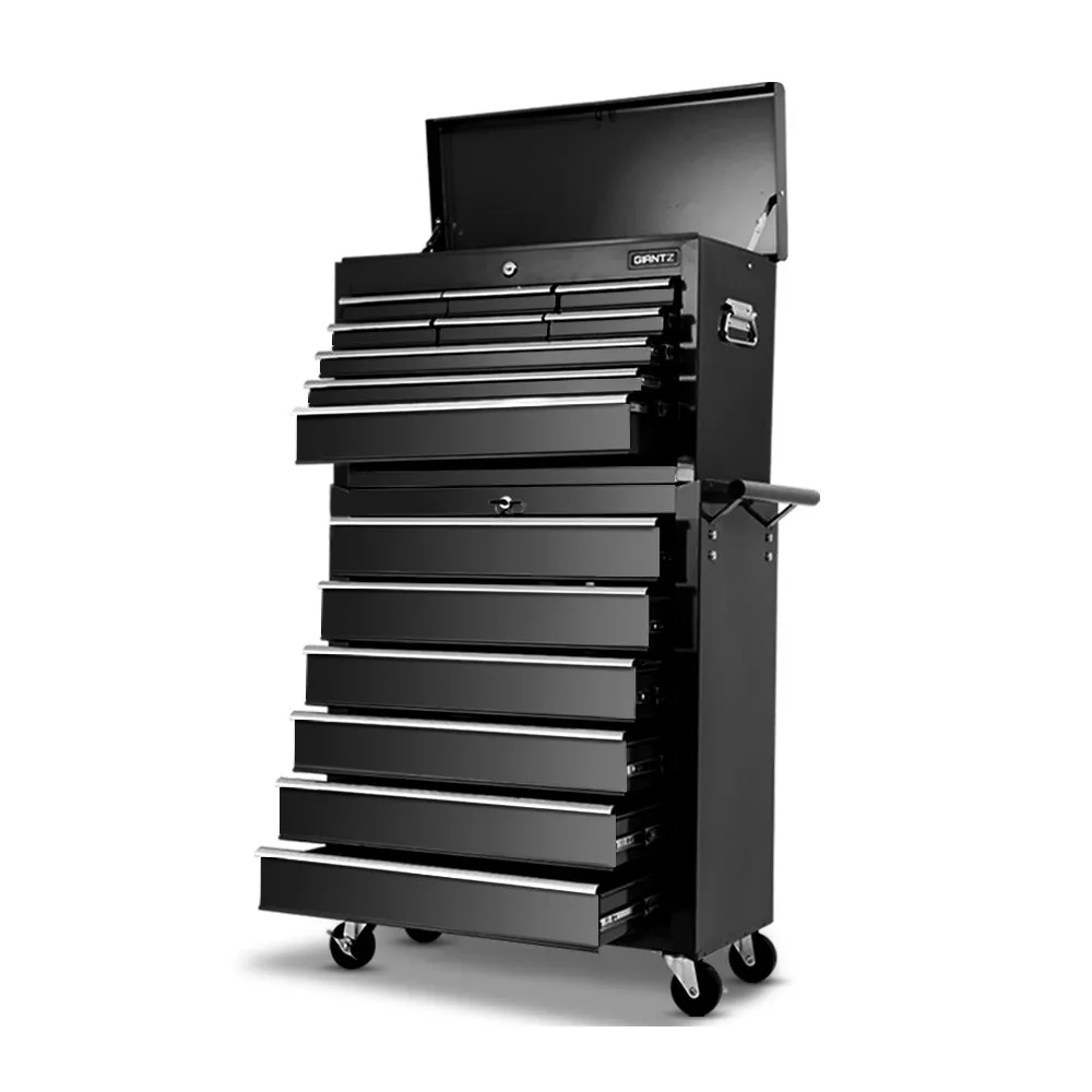 15-Drawer Steel Tool Box Cabinet with Lock System - Giantz