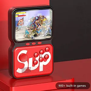 16  8 Bit Arcade Classic Retro Game Console Sup Handheld Game Box 900 Classic Games Support Game Box Power M3 Game Boy TV Birthday Presents for Kids and Adult Random Color