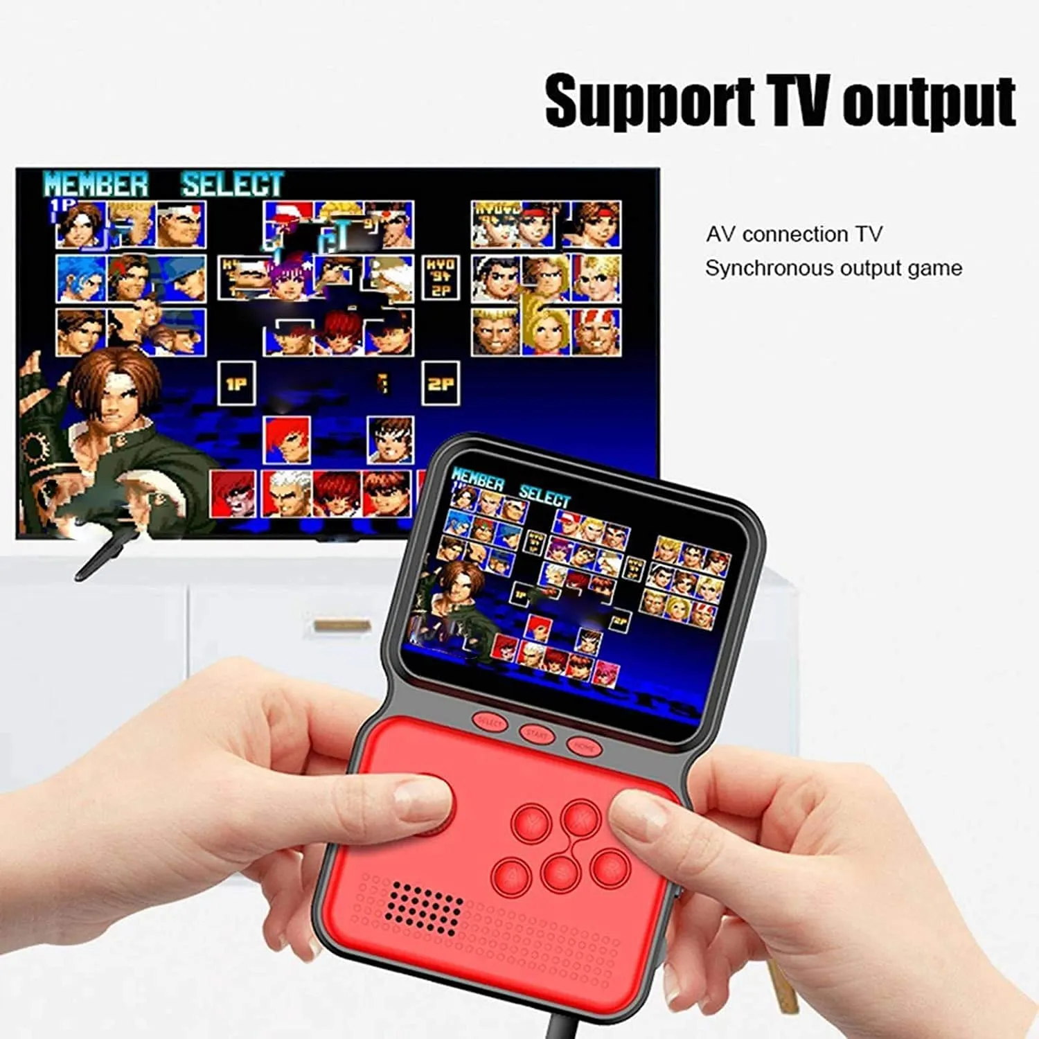 16  8 Bit Arcade Classic Retro Game Console Sup Handheld Game Box 900 Classic Games Support Game Box Power M3 Game Boy TV Birthday Presents for Kids and Adult Random Color