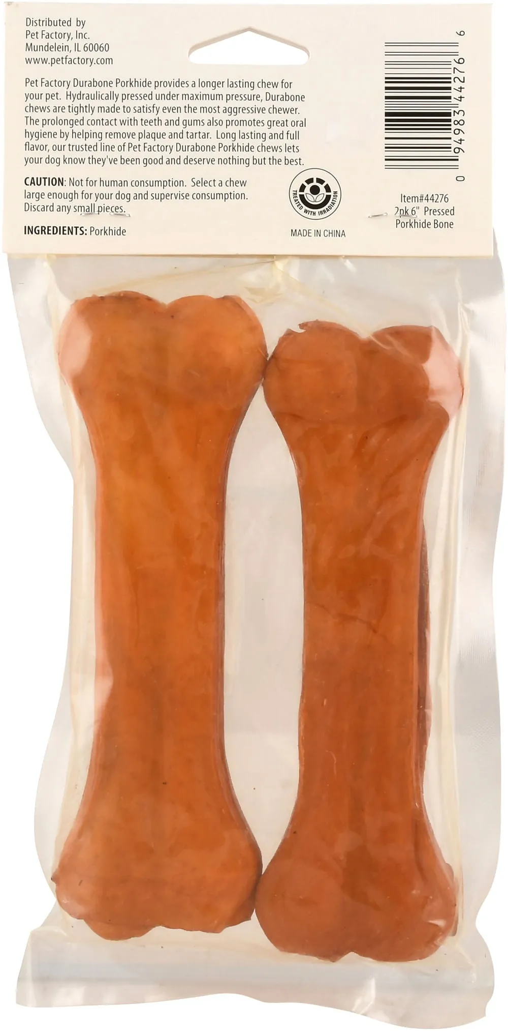 2-pack Classic Essentials Pressed Porkhide Durabone Chews