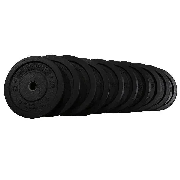 260 Lb Premium Bumper Plate Set Hi Temp