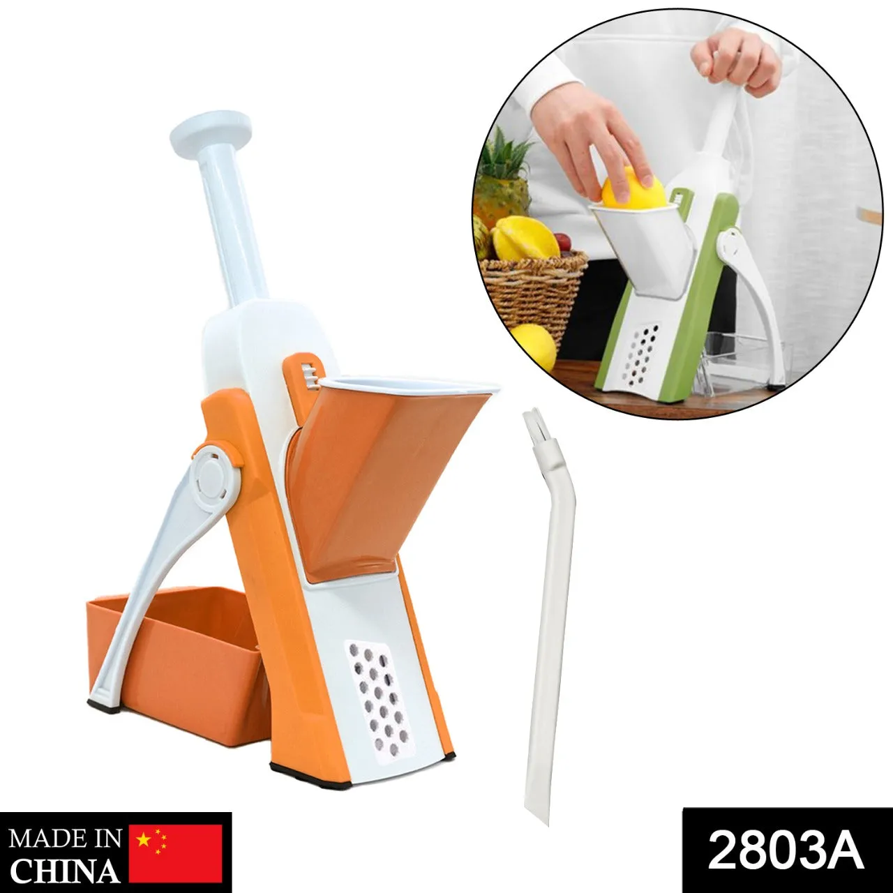 2803A MULTI FUNCTIONAL TIME SAVING ADJUSTABLE HAND PRESS VEGETABLES CHOPPER