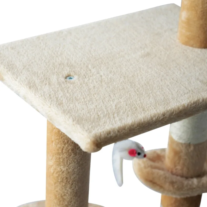 52" Cat Tree Scratching Post - Beige