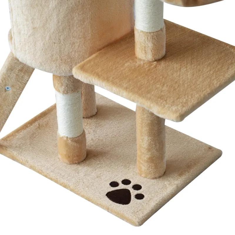 52" Cat Tree Scratching Post - Beige