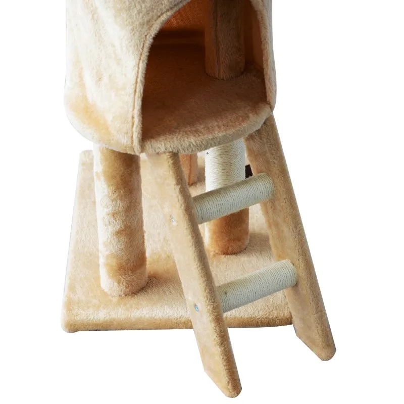 52" Cat Tree Scratching Post - Beige