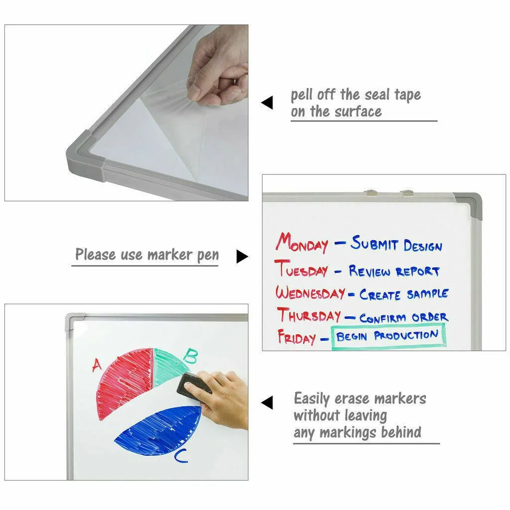 Aluminum Framed Whiteboard Dry Erase Magnetic White Board