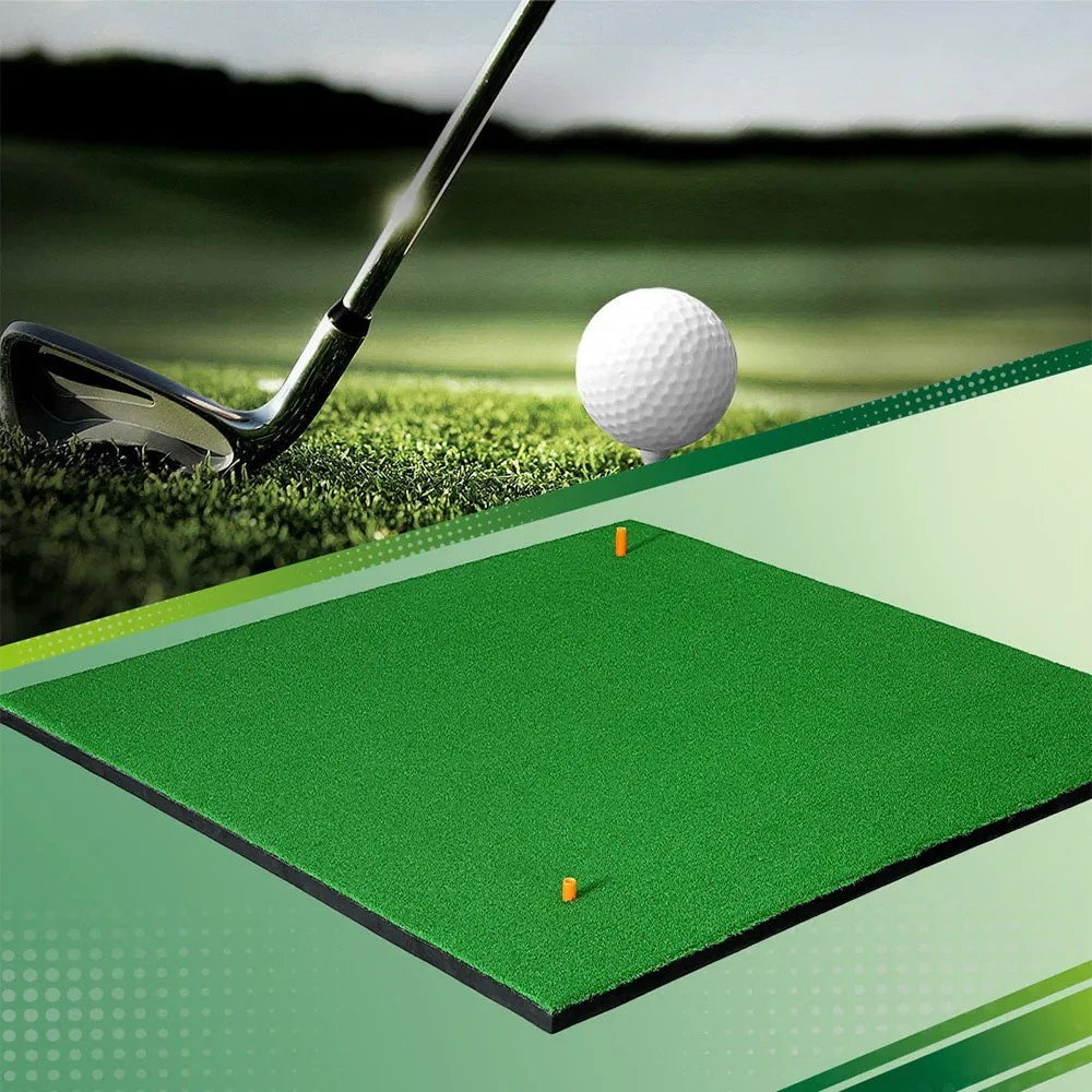 Anti-Fade Golf Hitting Mat 150x150cm with Tees - Everfit