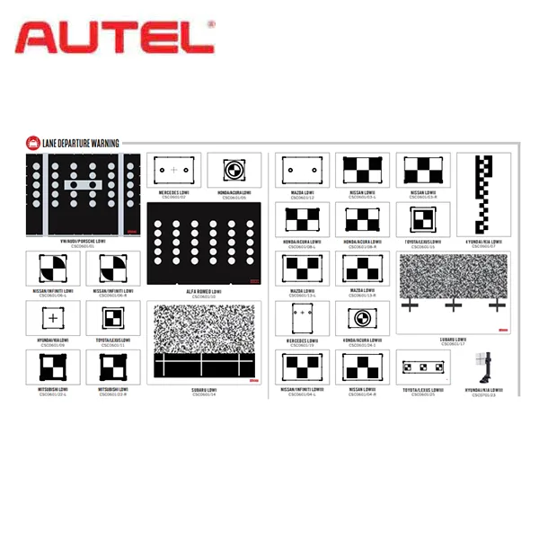 Autel - ADAS Bundle - IA900LDWT LDW Targets Package   ATA2DAY 2 Day ADAS Training Ticket & FREE Set of 4 IA900 Tire Clamps