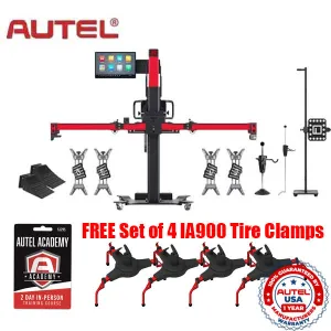 Autel - ADAS Bundle - IA900LDWT LDW Targets Package   ATA2DAY 2 Day ADAS Training Ticket & FREE Set of 4 IA900 Tire Clamps