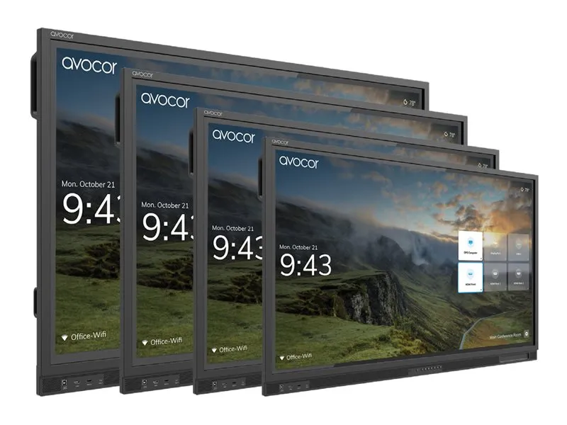 Avocor - 75" Diagonal Class E Series Led-Backlit Lcd Display - Interactive - With Touchscreen (Multi Touch) - 4K Uhd (21