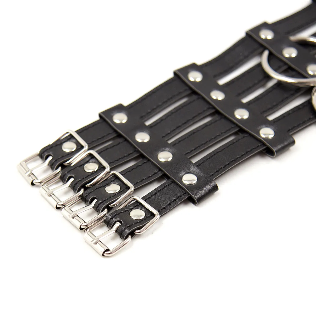 BDSM Collar With Chain Leash | Black | Fetish | Bondage