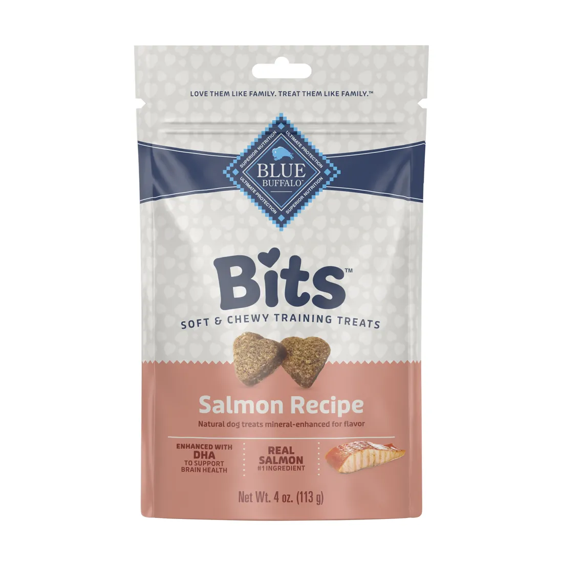 Bits Savory Salmon Recipe Soft-Moist Training Dog Treats