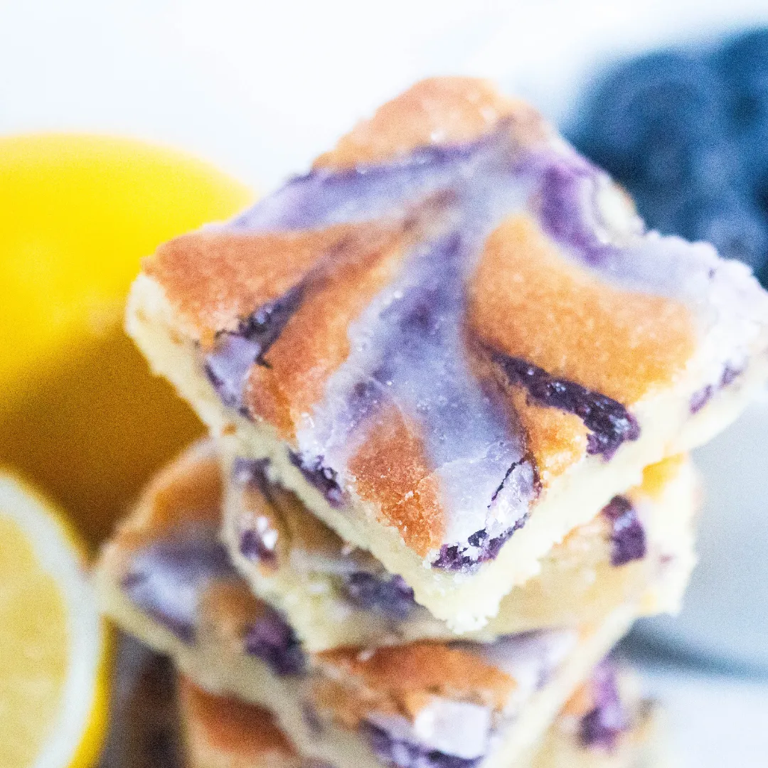 Blueberry And Lemon Drizzle Cakes