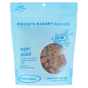 Bocce's Bakery Dailies Super Shield Peanut Butter & Apple Soft & Chewy Treats for Dogs