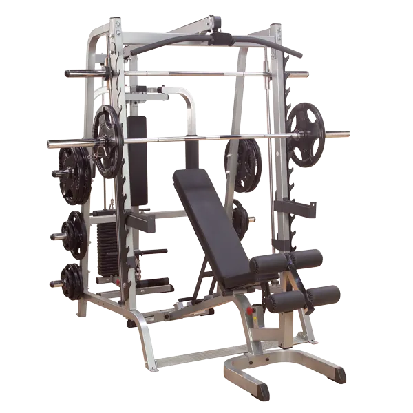 Body Solid GS348QP4 Series 7 Smith Machine Complete Package