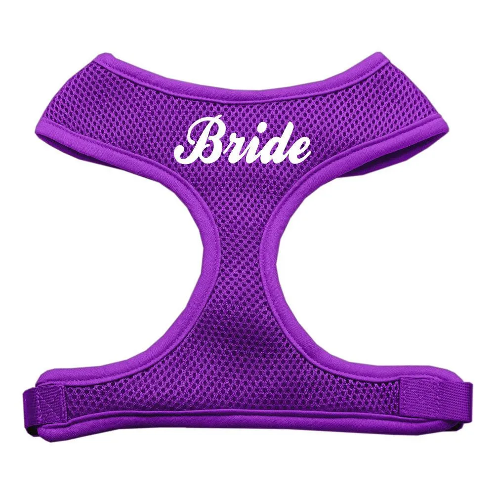 Bride Screen Print Soft Mesh Harness Purple Extra Large