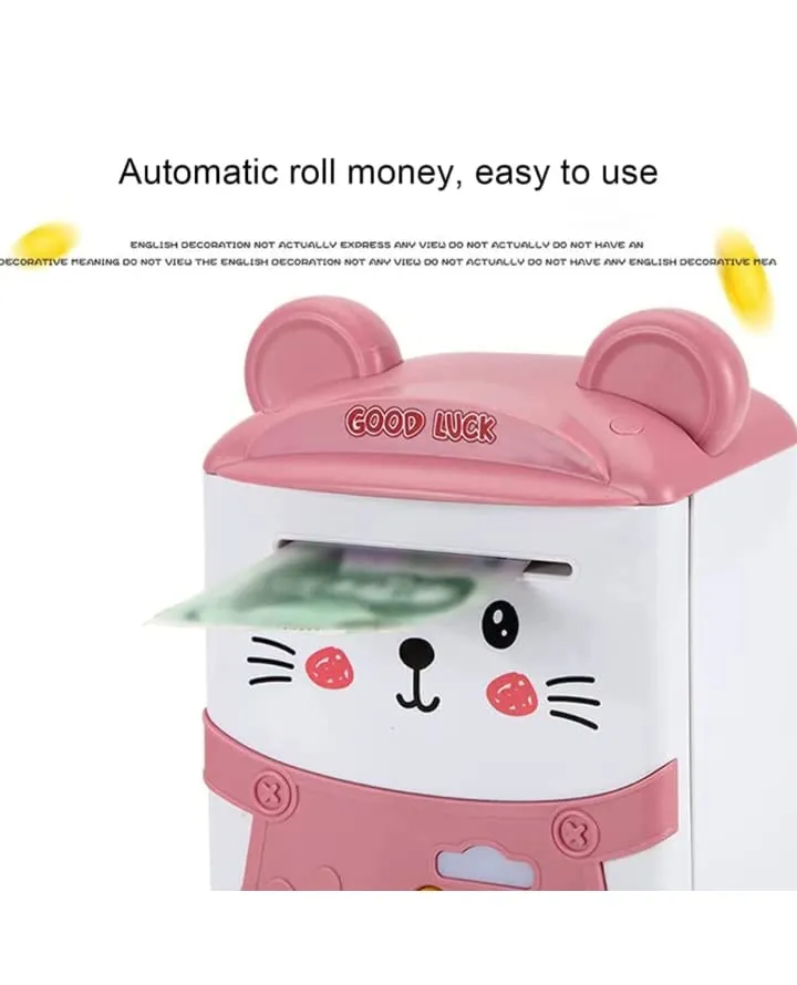 Cat money Safe - Electronic Cartoon Printed Smart Electronic Password Protected Money Bank for Kids Brand