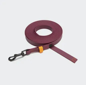 Cloud7: Long Line Dog Leash BioThane Ipanema Magenta-Orange