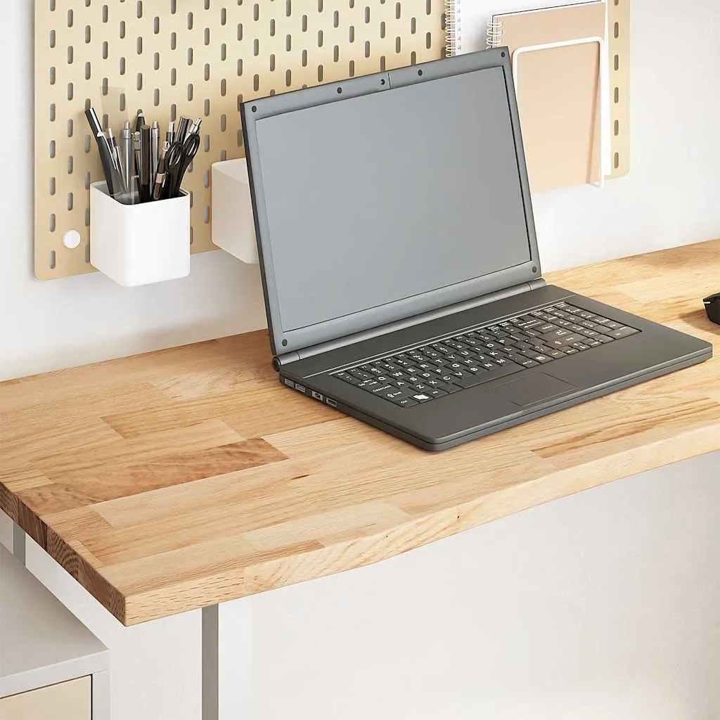 Desk Top Untreated 160x50x2.5 cm Solid Wood Oak Rectangular