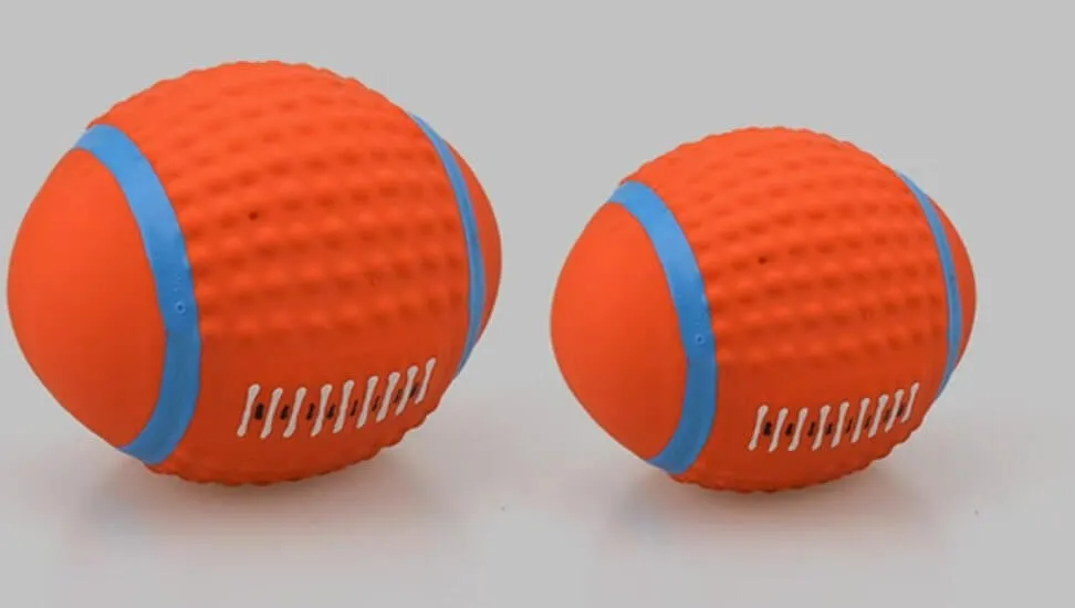 Dog Chew Toy Rugby Sound Training Ball