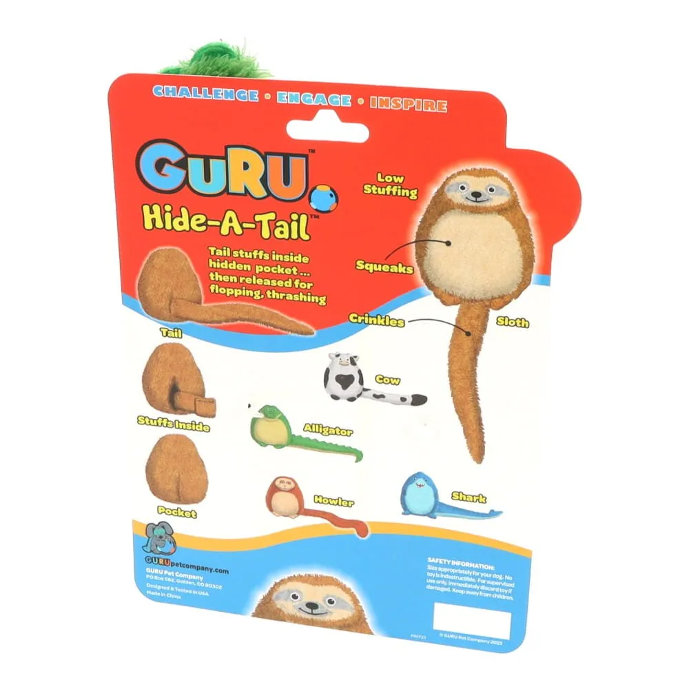 GURU Hide A Tail Alligator Plush Dog Enrichment Toy Medium