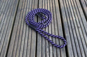 Handcrafted Multicoloured Two Tone Braid Slip Lead 8mm - Training & Style