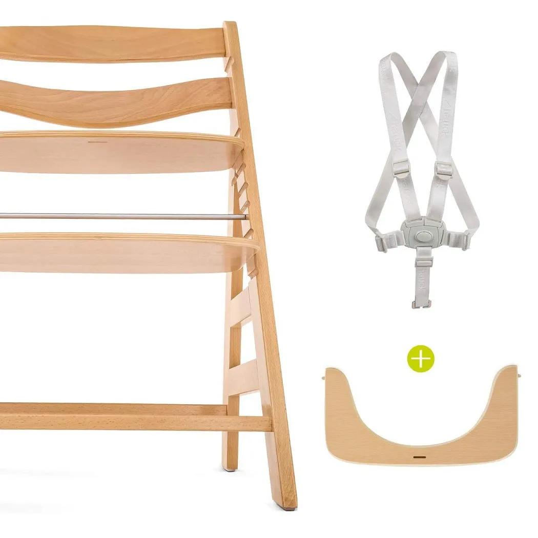 Hauck Alpha B Wooden Highchair (Natural)