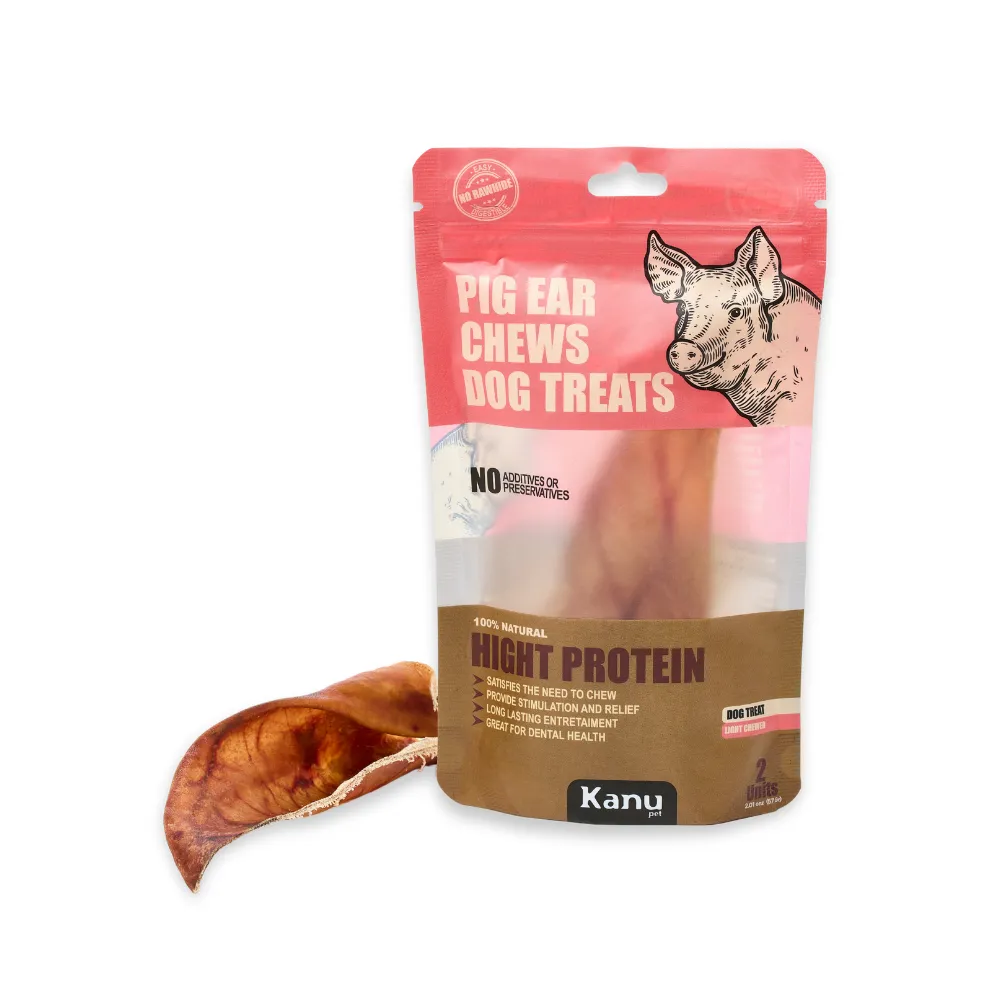 Kanu Pet Pig Ears Dog Chew Treat