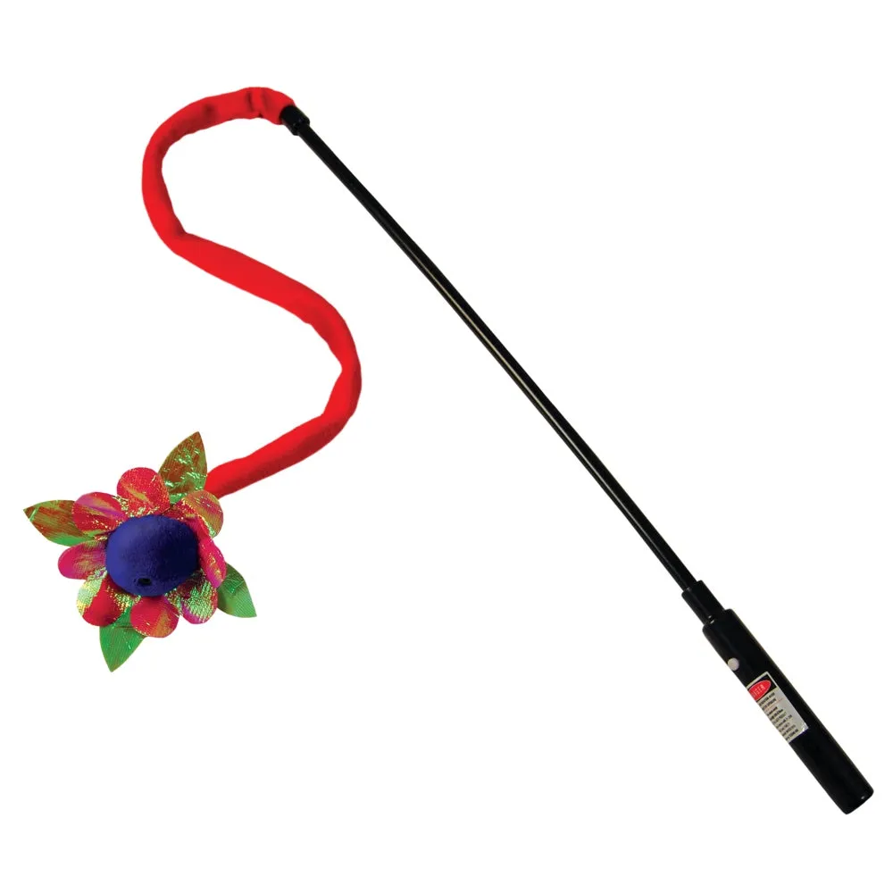 Kong Laser Teaser Wand Cat Toy (Flower)