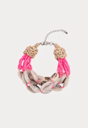 Layer Cowrie Charm Beaded Bracelet