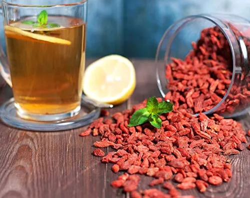 Organic Goji Berries,Sun Dried, Large and Juicy, Non-GMO, Raw, Vegan