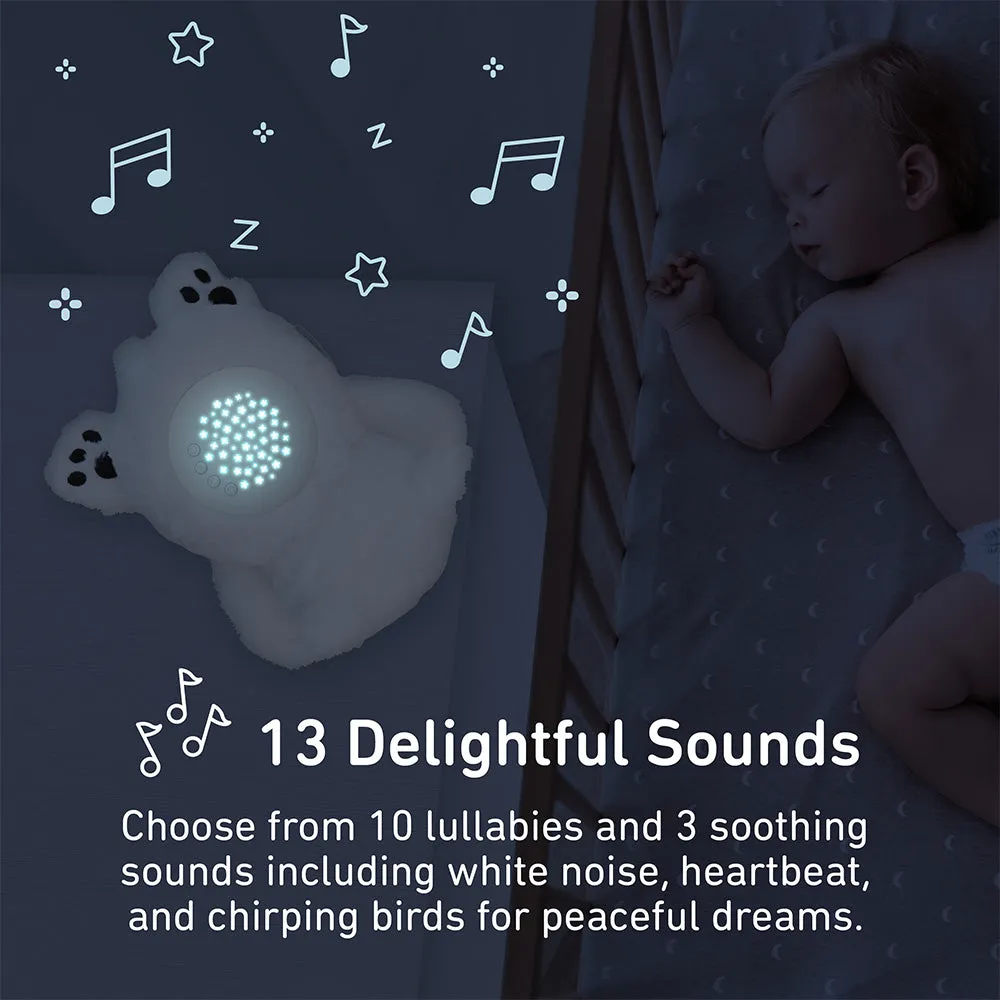 PureBaby® Sound Sleepers Sound Machine and Star Projector - Polar Bear