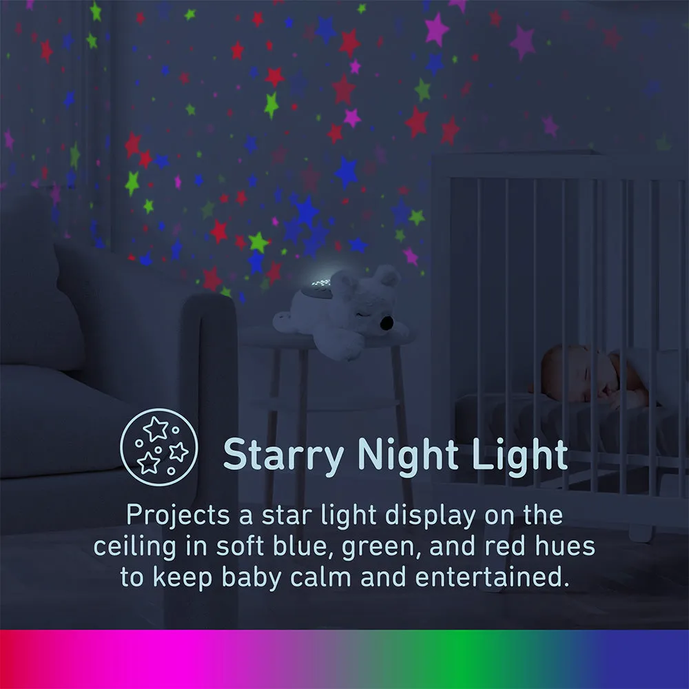 PureBaby® Sound Sleepers Sound Machine and Star Projector - Polar Bear