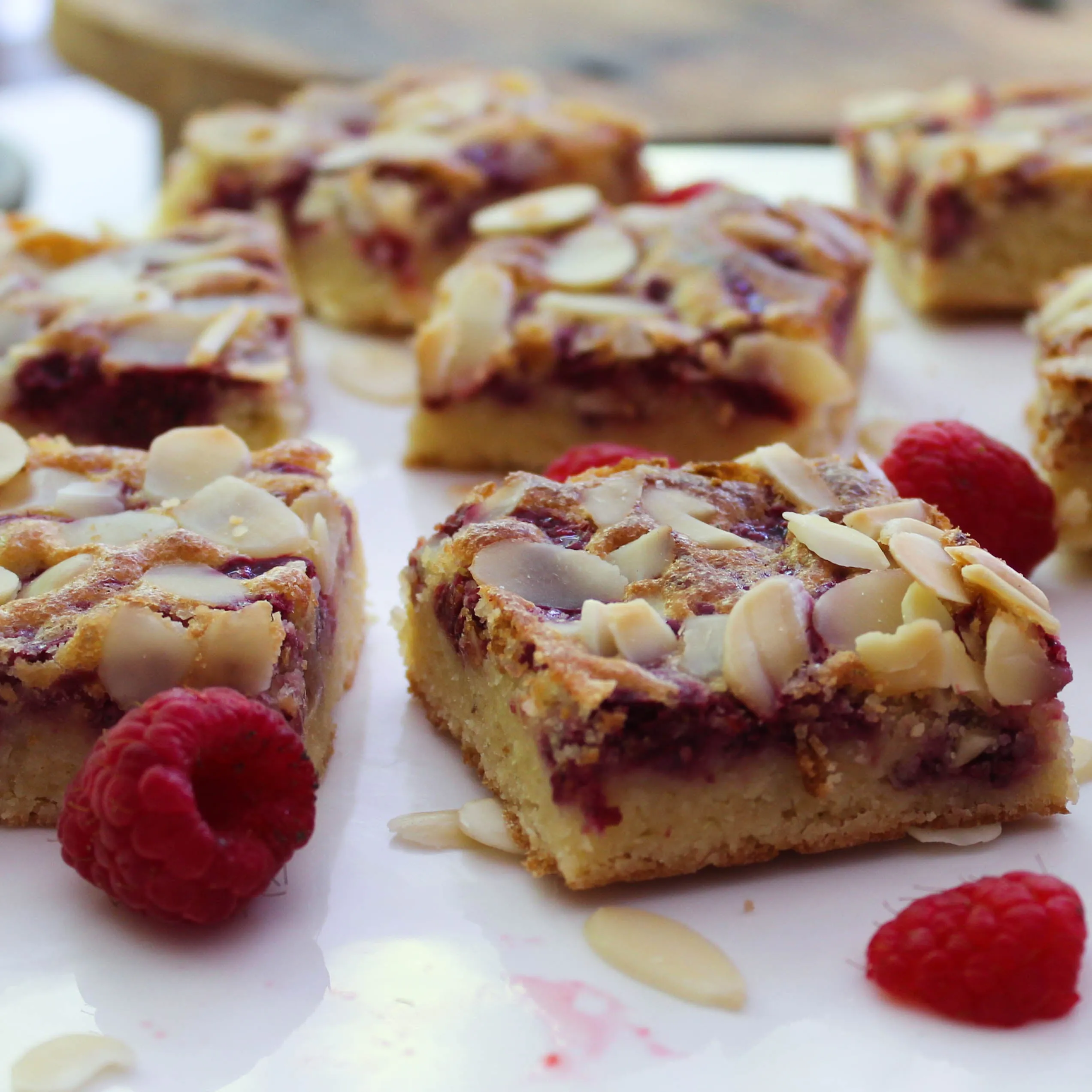 Raspberry Bakewell Blondie Box of 8