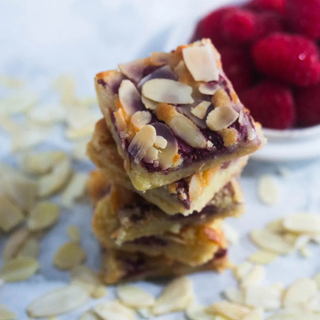 Raspberry Bakewell Blondie Box of 8