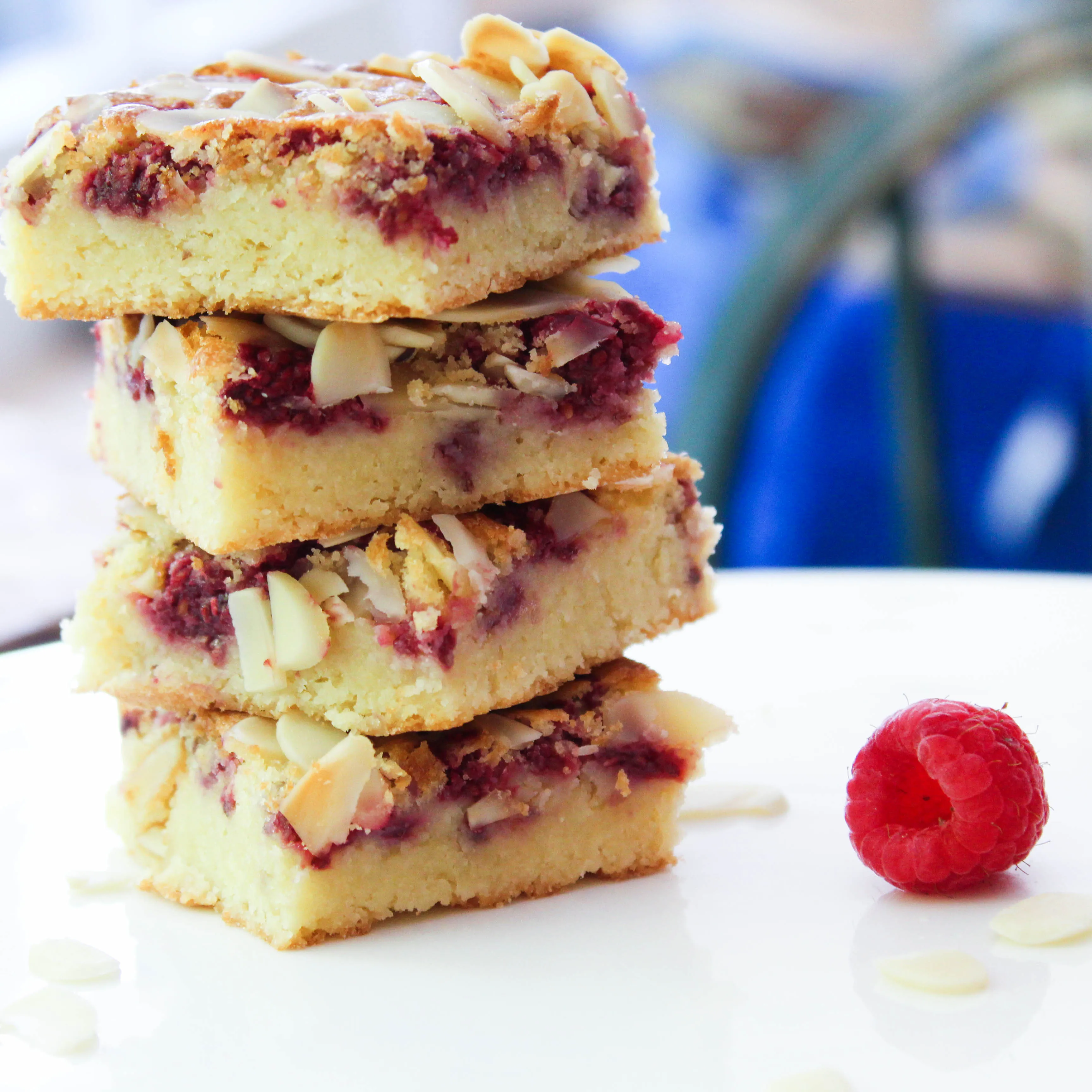 Raspberry Bakewell Blondie Box of 8