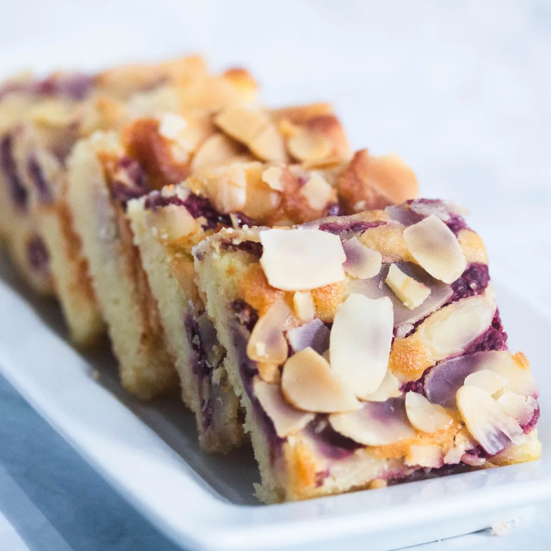 Raspberry Bakewell Blondie Box of 8