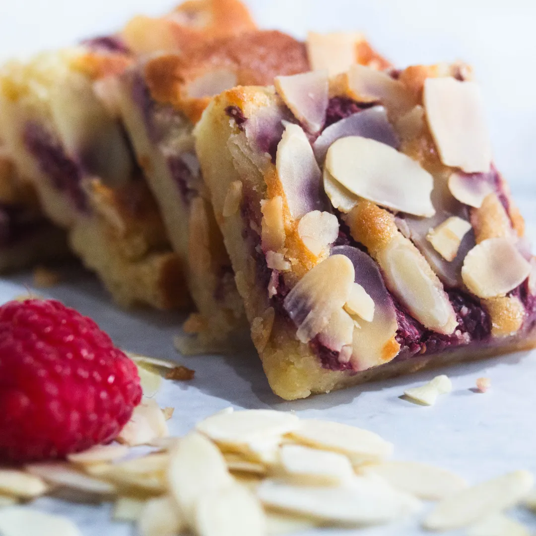 Raspberry Bakewell Blondie Box of 8