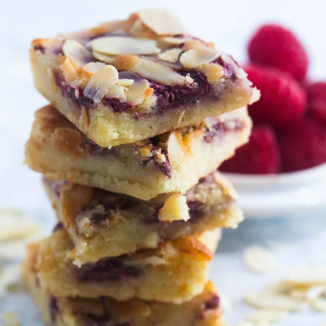 Raspberry Bakewell Blondie Box of 8