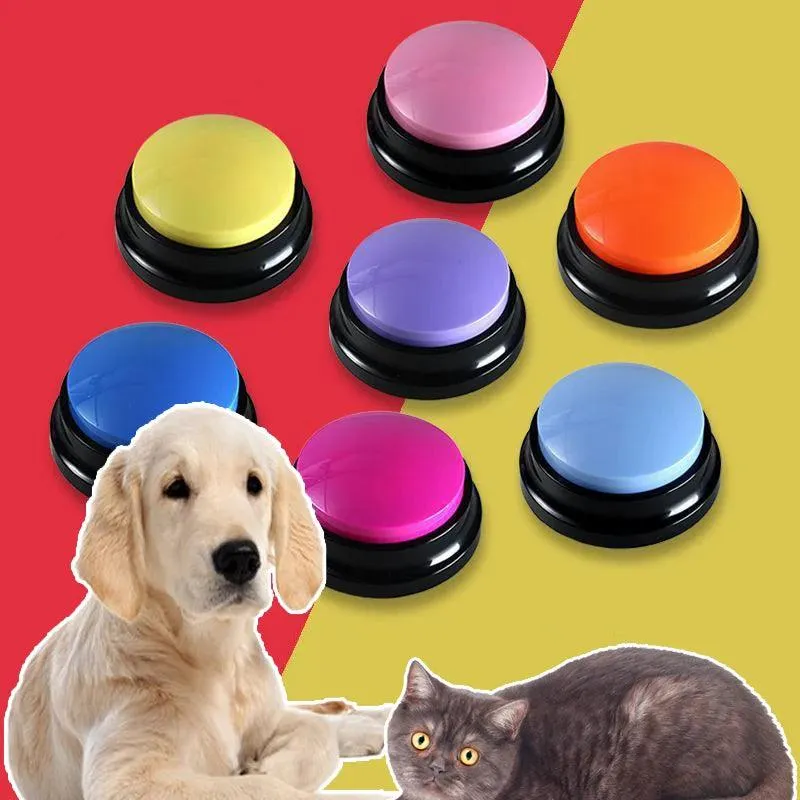 Recordable Talking Button Toy for Pets