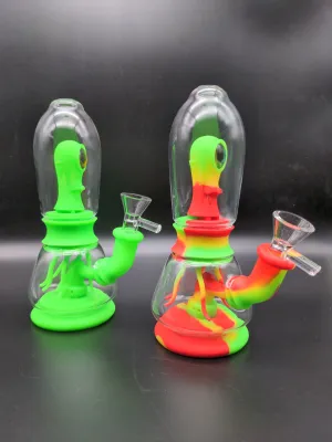 Sacred Alien Silicone & Glass Water Pipe | 7 | 14mm