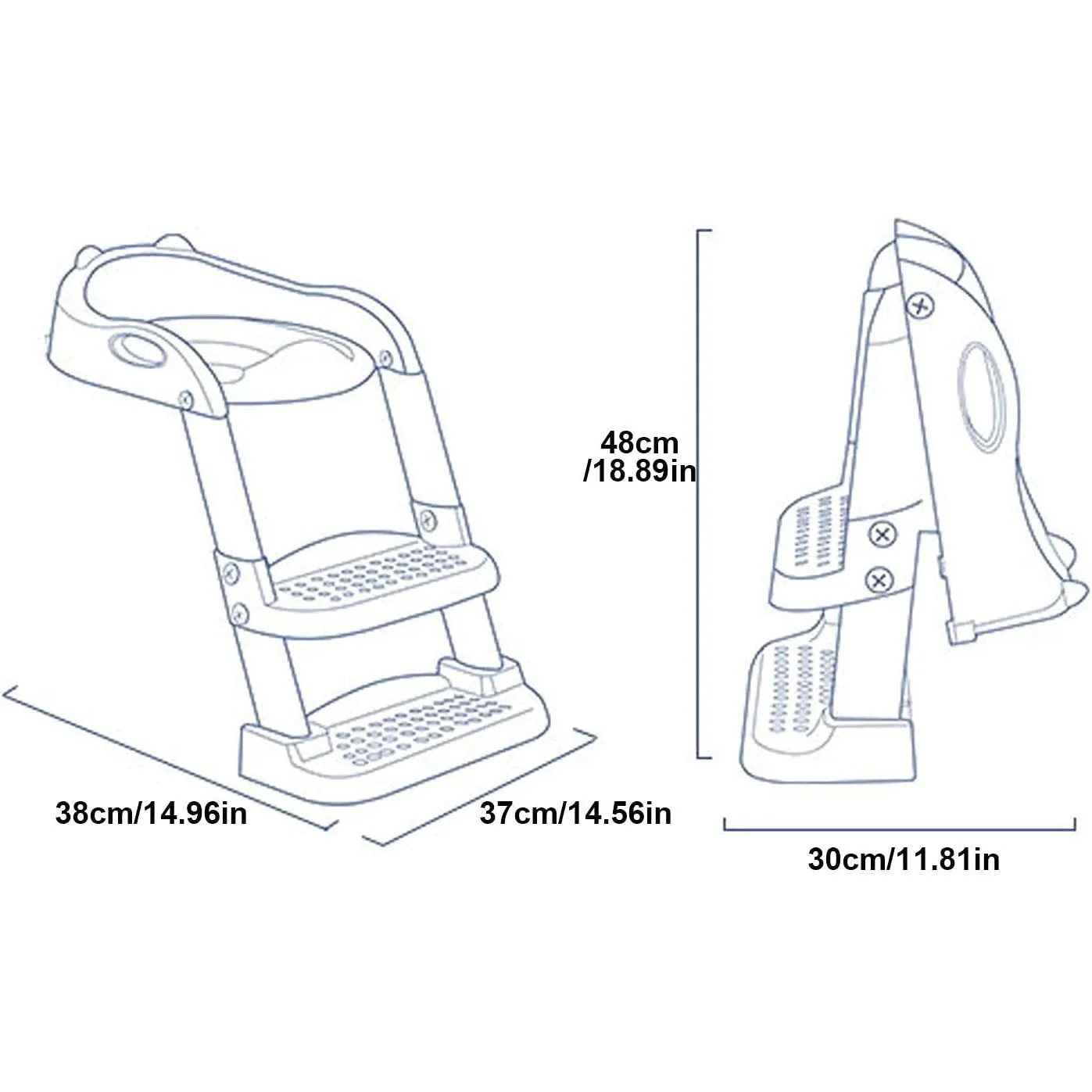 Stable Safe Potty-Training Seat with Ladder