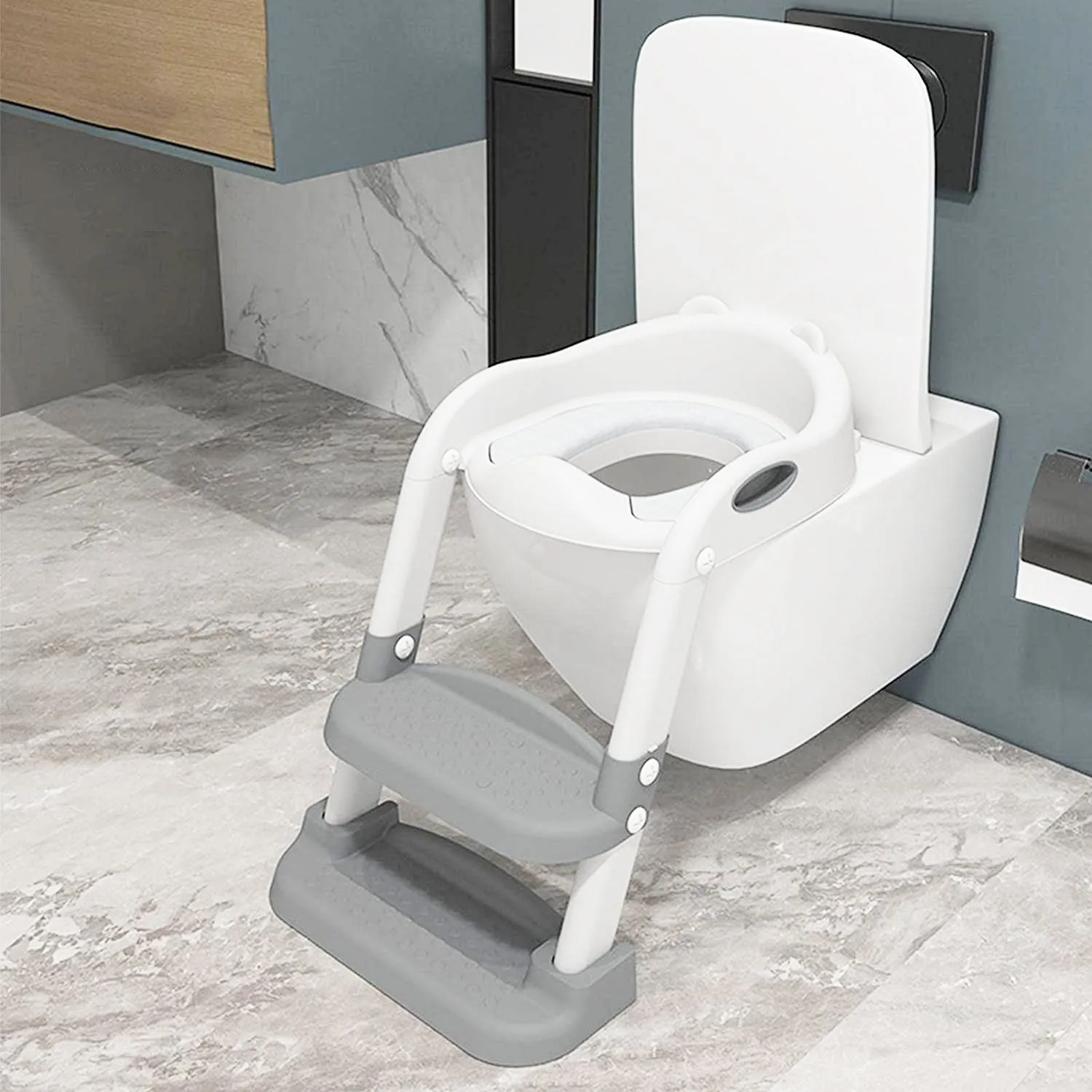 Stable Safe Potty-Training Seat with Ladder