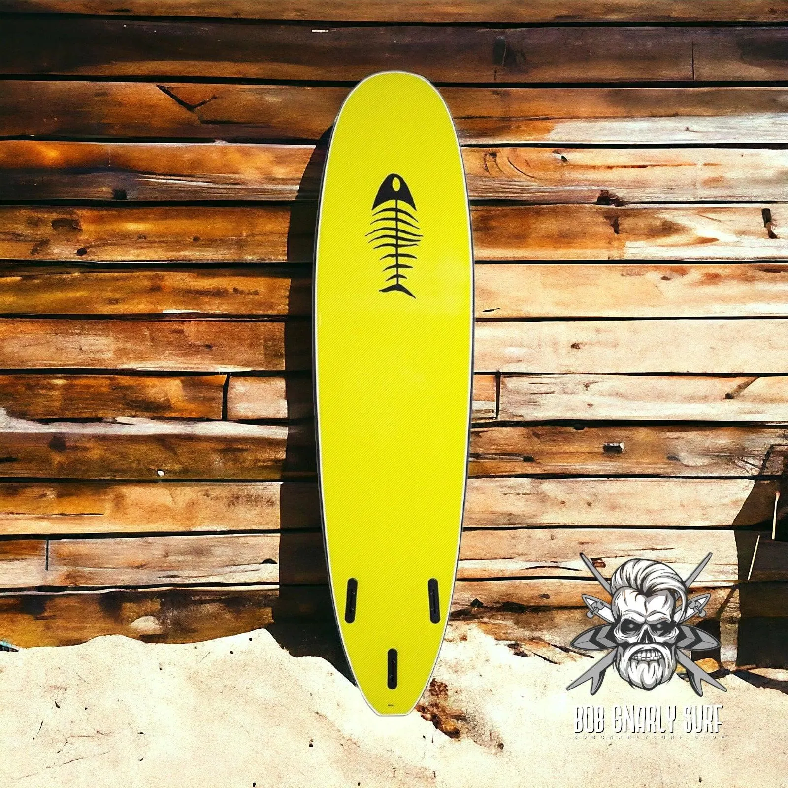 Surfworx Banshee Mini Mal Soft Surfboard Limited Edition 7ft 6 - Black