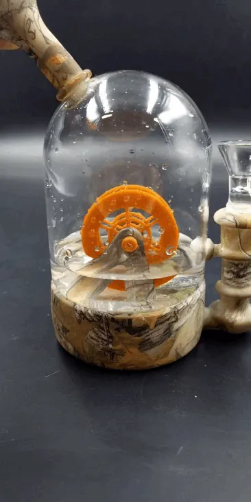 Waterwheel Bell Jar Water Pipe | 6 | 14mm