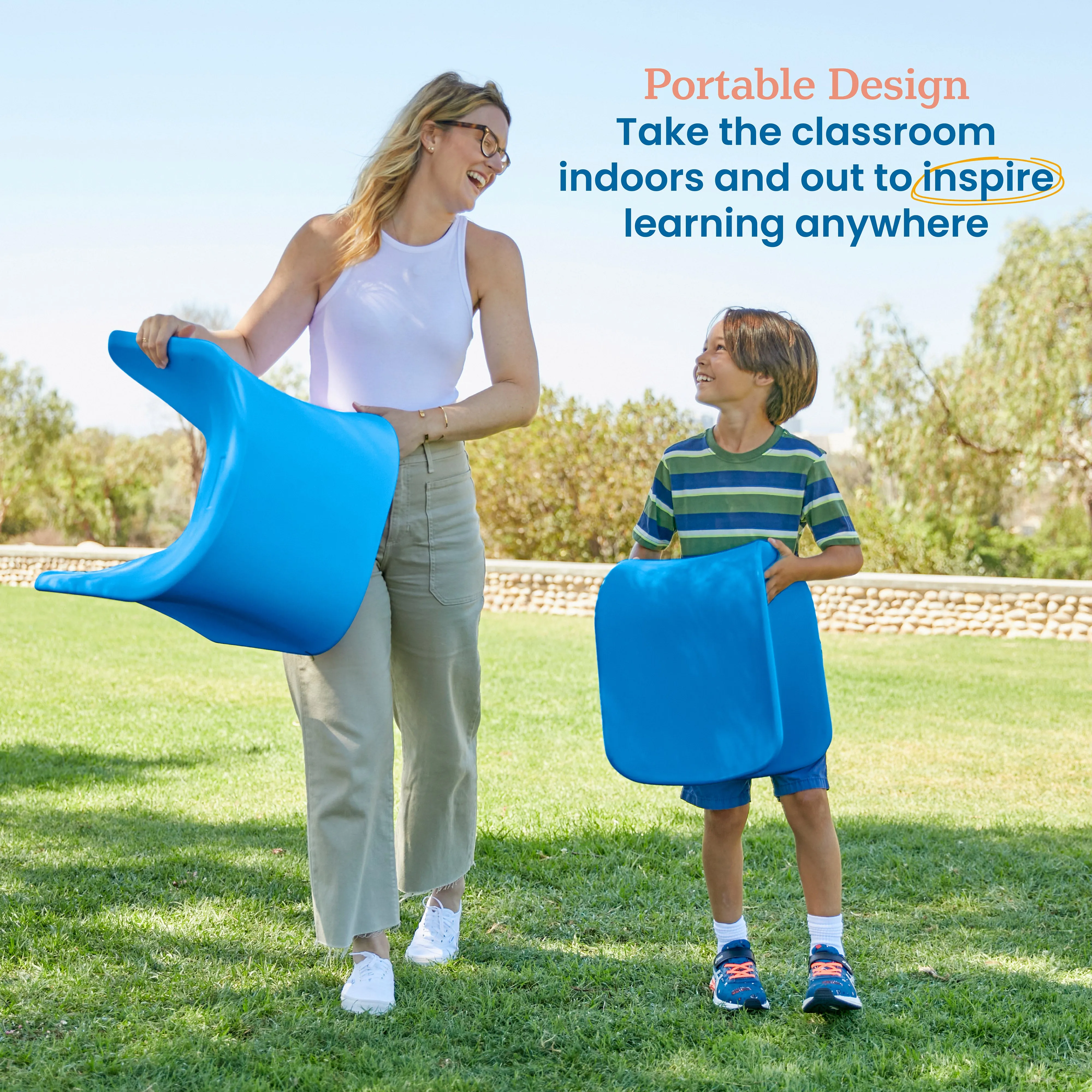 Wave Seat, Active Learning Chair, Flexible Seating, 14in - 15.1in Seat Height, 2-Pack