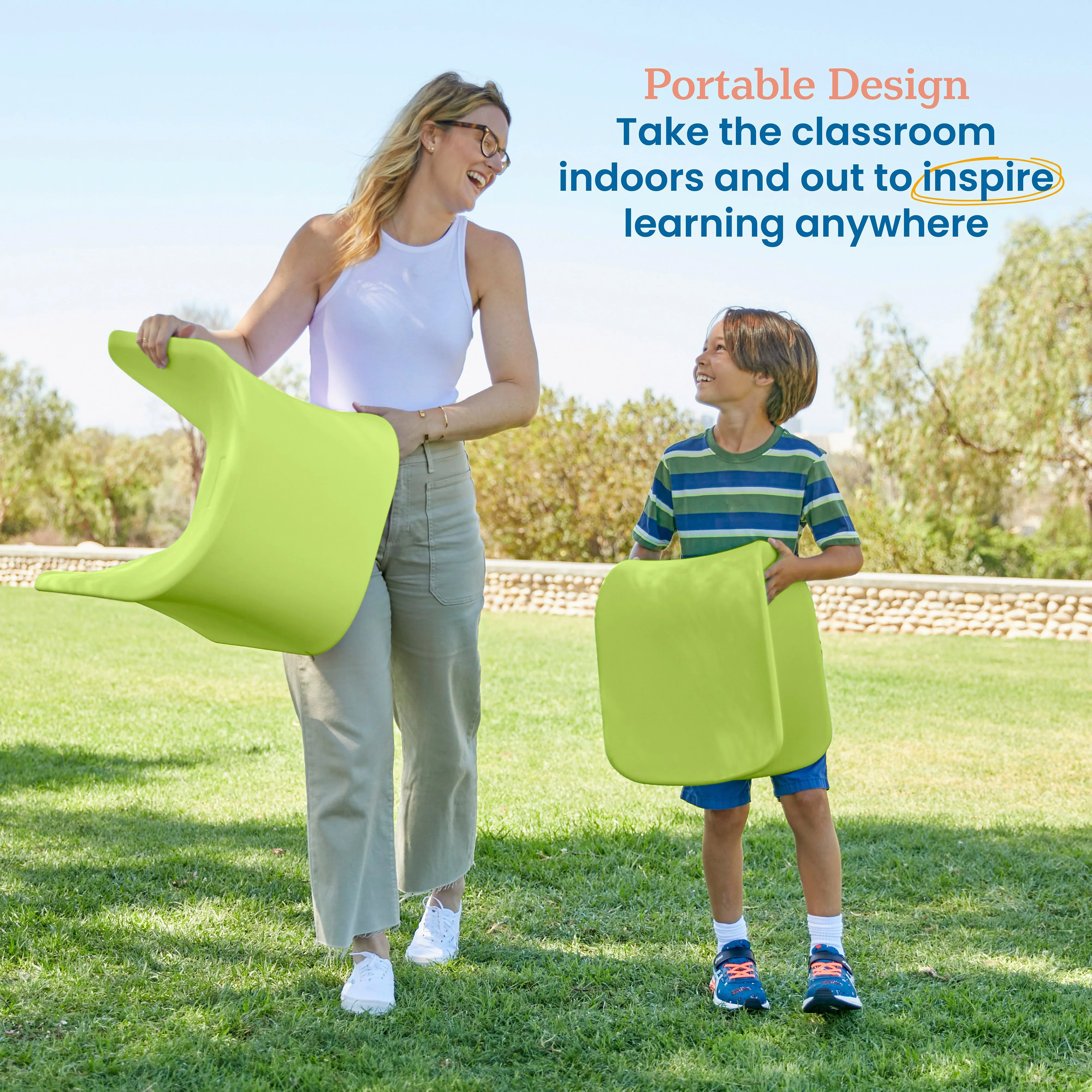 Wave Seat, Active Learning Chair, Flexible Seating, 14in - 15.1in Seat Height, 2-Pack